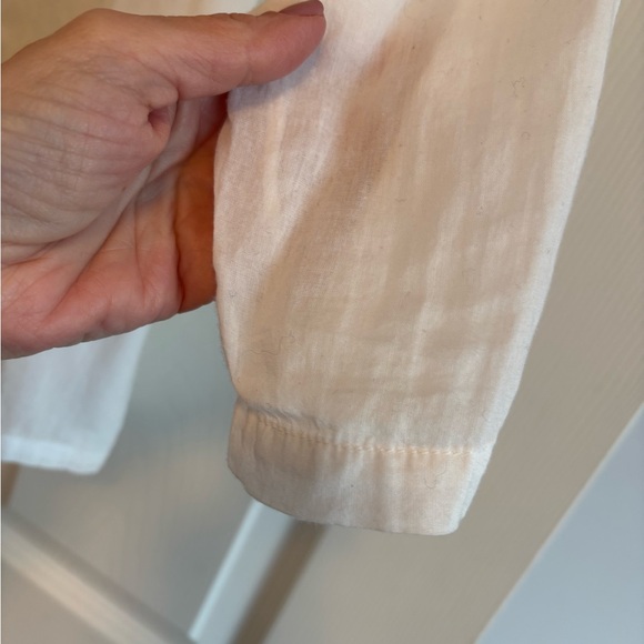 Krista Larson White Button Down Shirt for Women - Picture 4 of 7